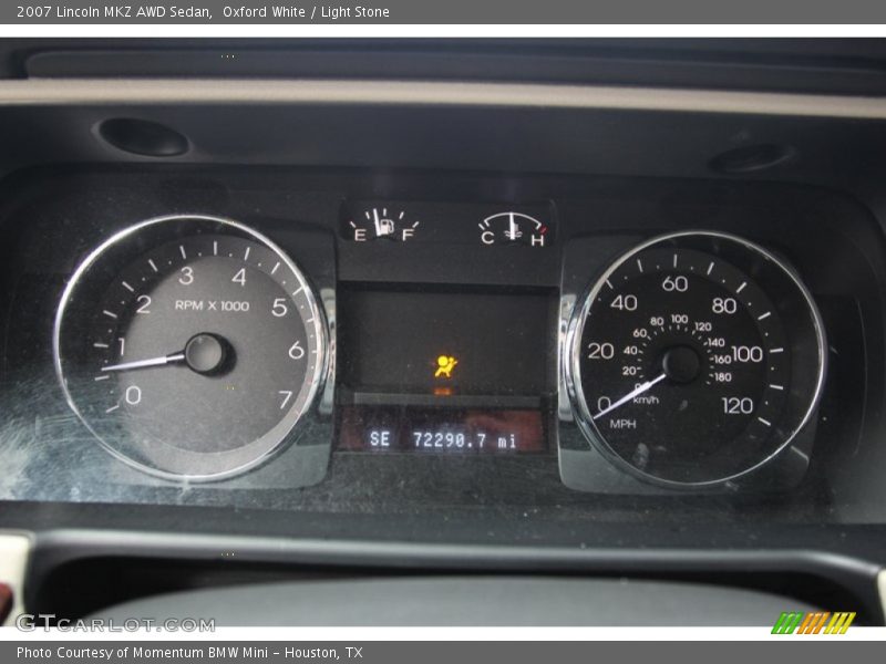 Oxford White / Light Stone 2007 Lincoln MKZ AWD Sedan
