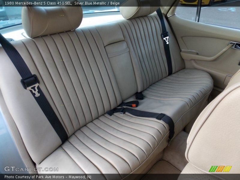 Rear Seat of 1980 S Class 450 SEL
