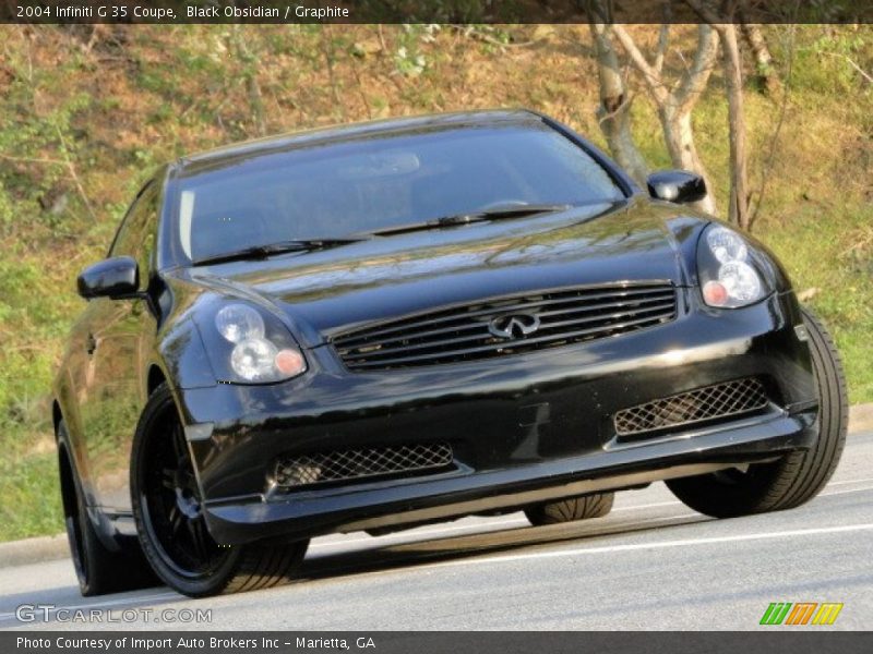 Black Obsidian / Graphite 2004 Infiniti G 35 Coupe