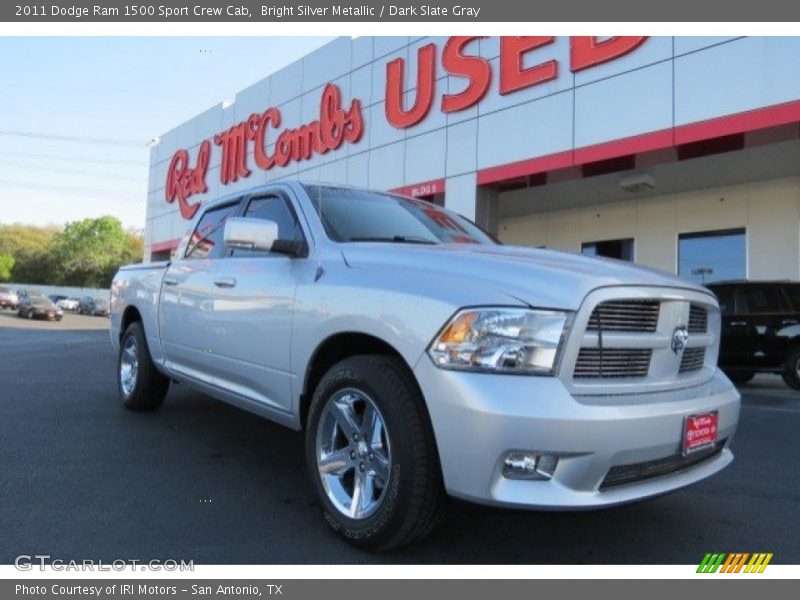 Bright Silver Metallic / Dark Slate Gray 2011 Dodge Ram 1500 Sport Crew Cab
