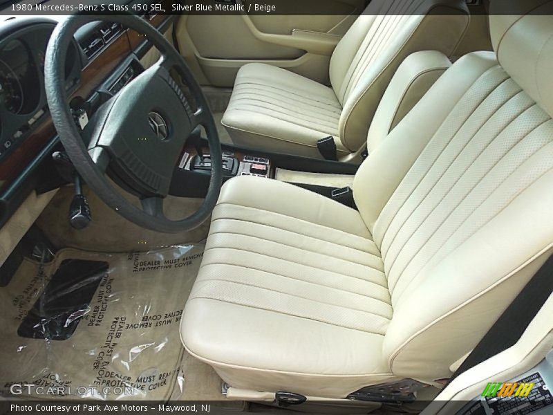 Front Seat of 1980 S Class 450 SEL