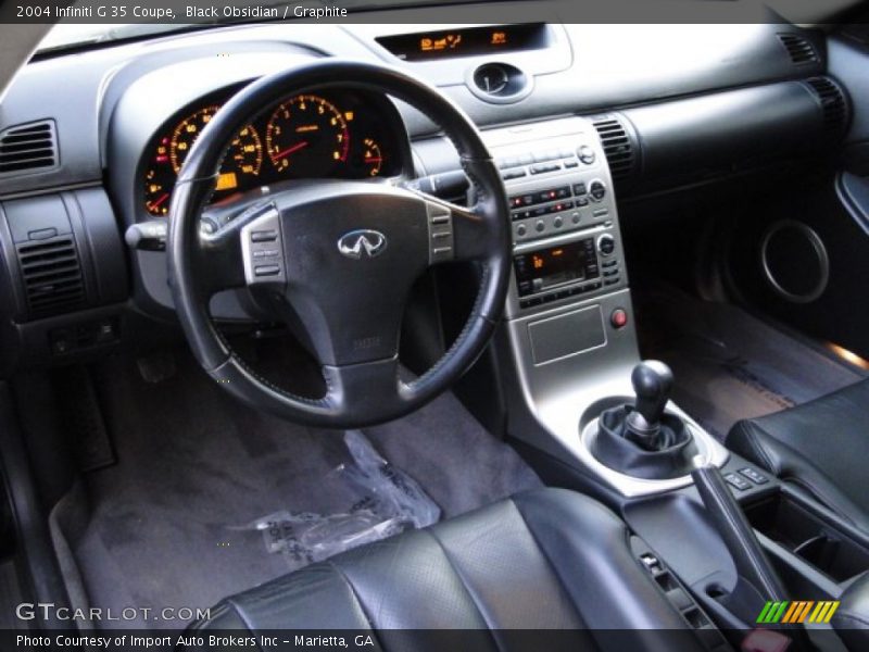 Black Obsidian / Graphite 2004 Infiniti G 35 Coupe