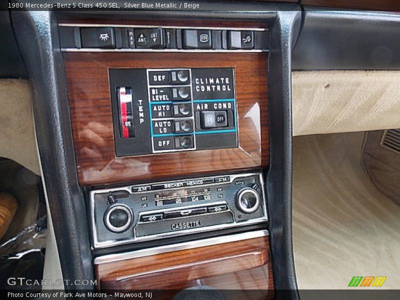 Controls of 1980 S Class 450 SEL