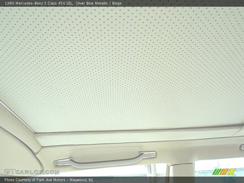Silver Blue Metallic / Beige 1980 Mercedes-Benz S Class 450 SEL