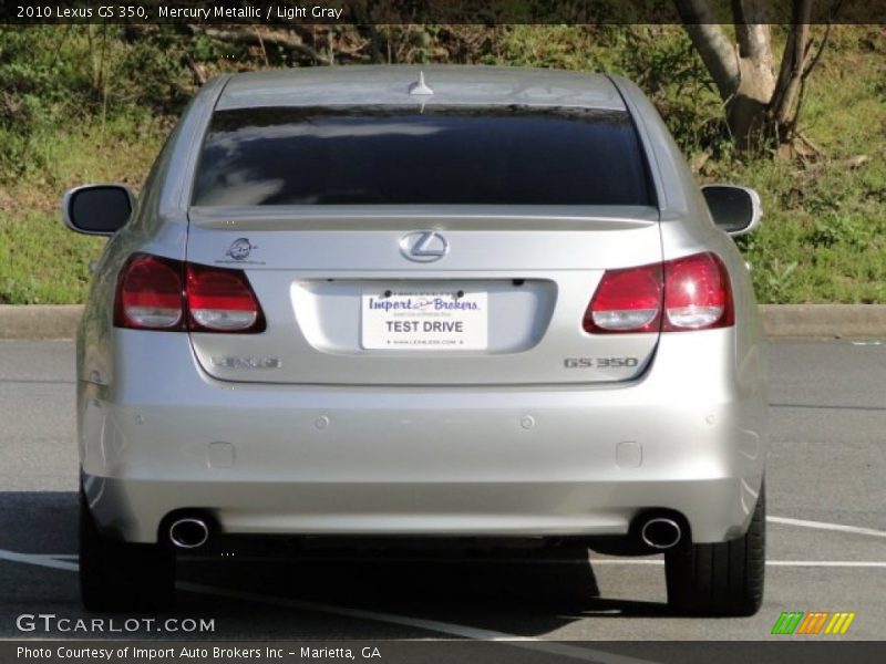 Mercury Metallic / Light Gray 2010 Lexus GS 350