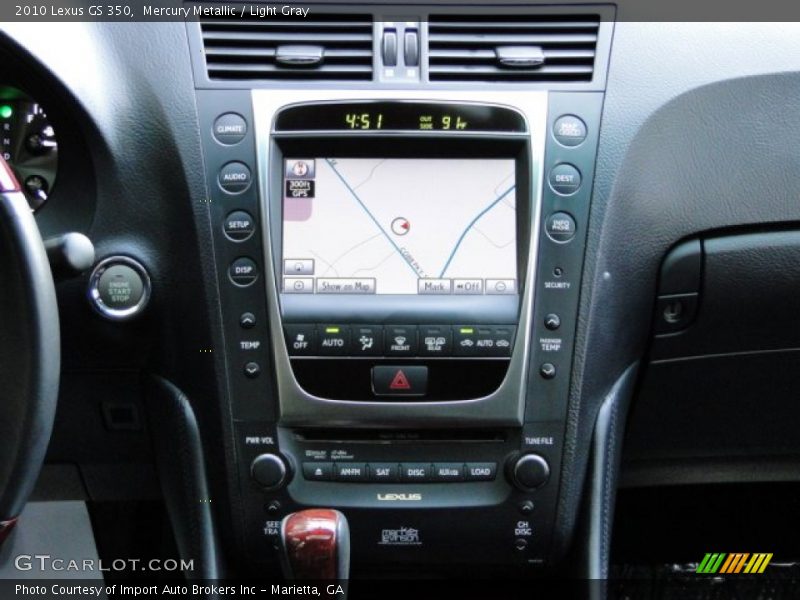 Mercury Metallic / Light Gray 2010 Lexus GS 350