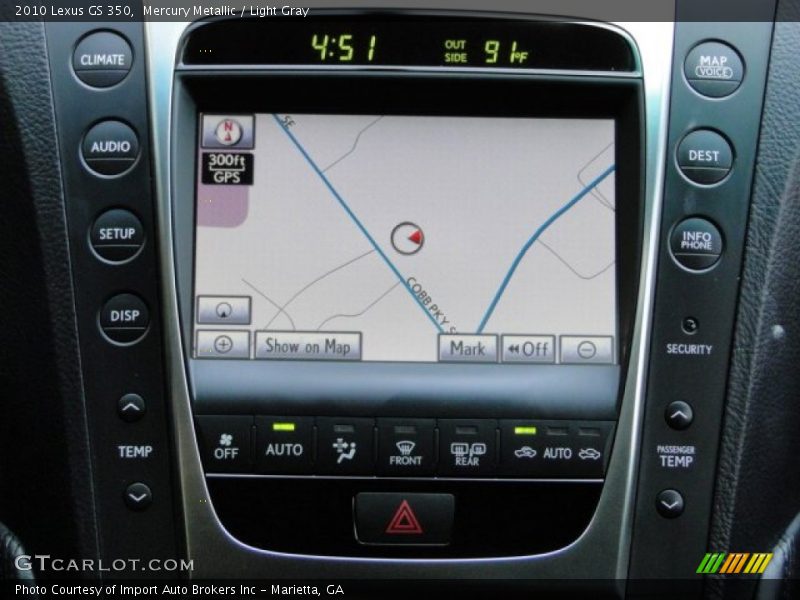 Mercury Metallic / Light Gray 2010 Lexus GS 350