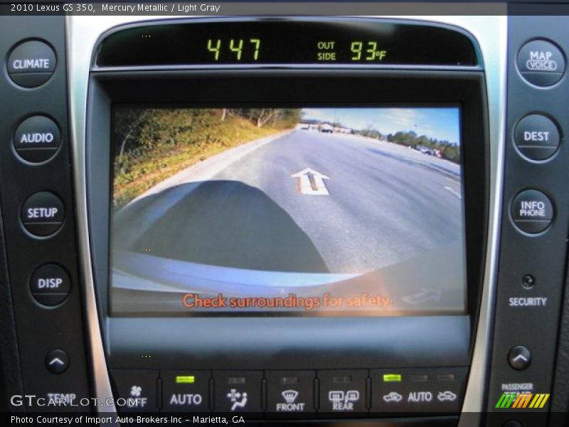 Mercury Metallic / Light Gray 2010 Lexus GS 350