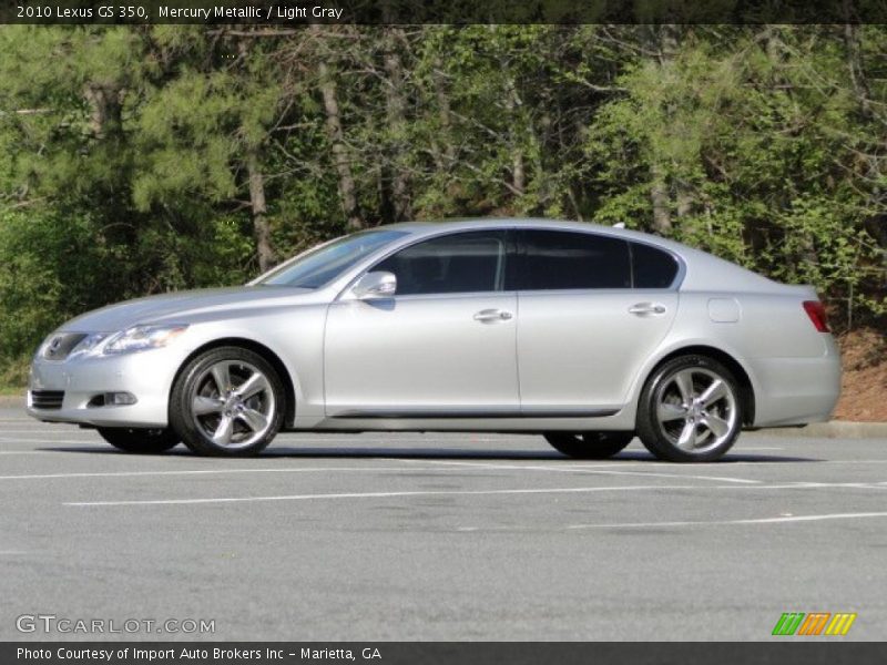 Mercury Metallic / Light Gray 2010 Lexus GS 350