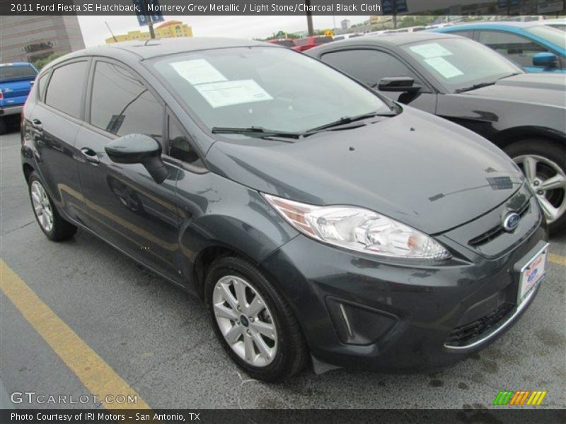 Monterey Grey Metallic / Light Stone/Charcoal Black Cloth 2011 Ford Fiesta SE Hatchback