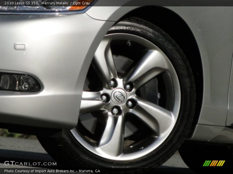 Mercury Metallic / Light Gray 2010 Lexus GS 350