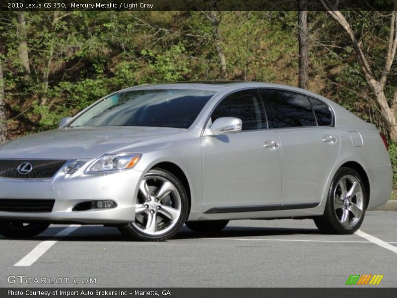Mercury Metallic / Light Gray 2010 Lexus GS 350