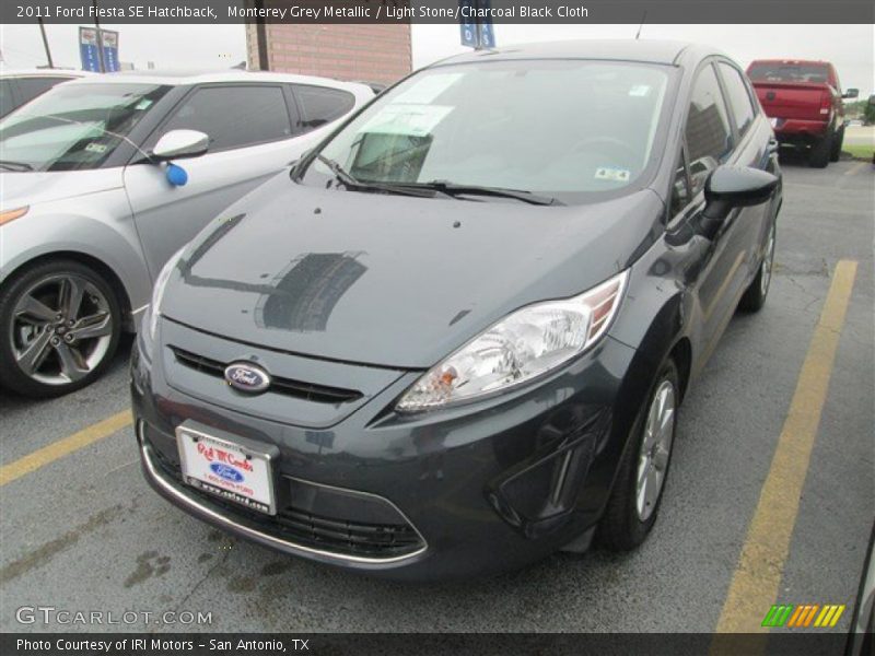 Monterey Grey Metallic / Light Stone/Charcoal Black Cloth 2011 Ford Fiesta SE Hatchback