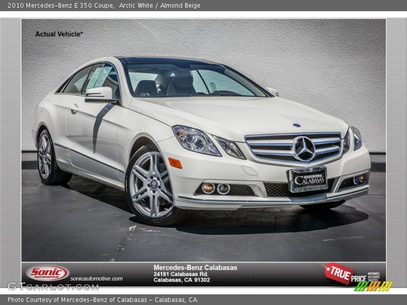 Arctic White / Almond Beige 2010 Mercedes-Benz E 350 Coupe