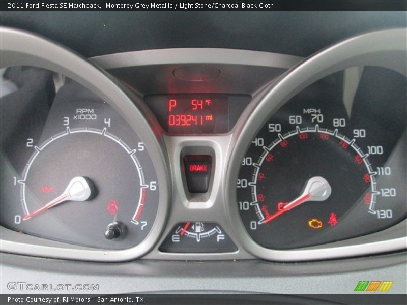 Monterey Grey Metallic / Light Stone/Charcoal Black Cloth 2011 Ford Fiesta SE Hatchback