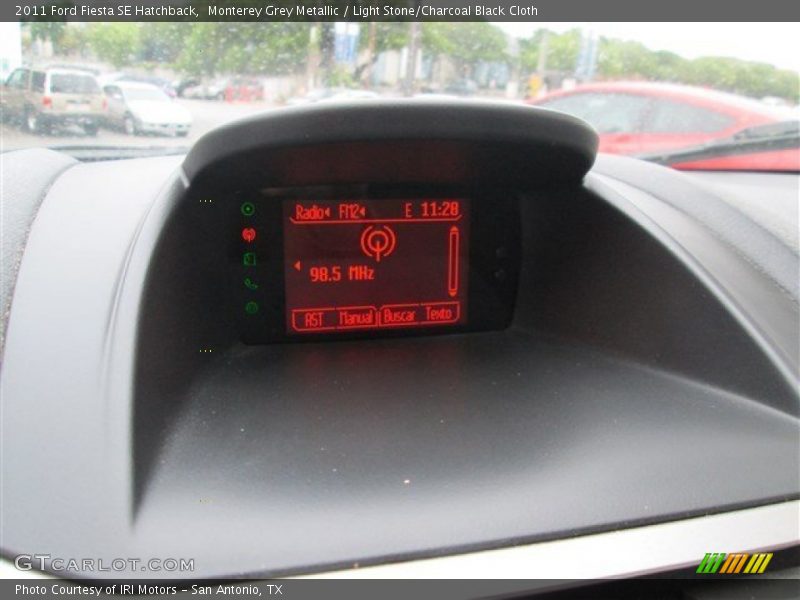 Monterey Grey Metallic / Light Stone/Charcoal Black Cloth 2011 Ford Fiesta SE Hatchback