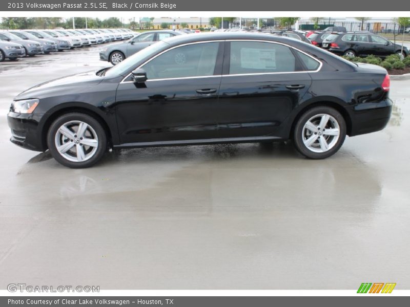 Black / Cornsilk Beige 2013 Volkswagen Passat 2.5L SE