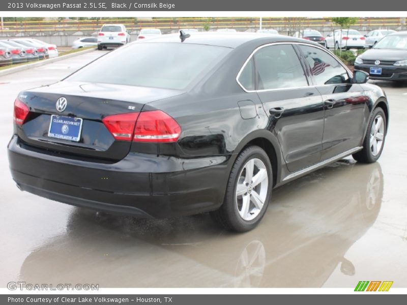 Black / Cornsilk Beige 2013 Volkswagen Passat 2.5L SE