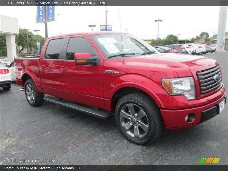 Red Candy Metallic / Black 2010 Ford F150 FX2 SuperCrew