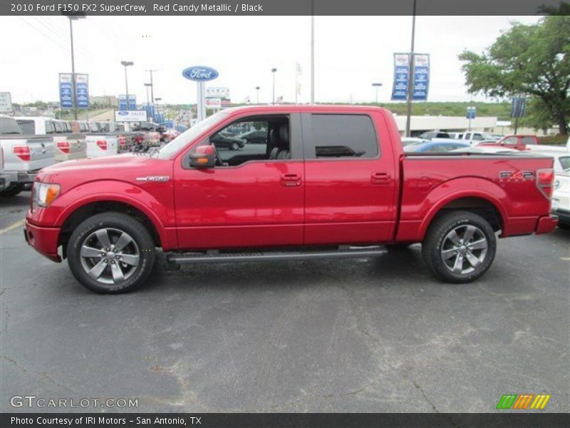 Red Candy Metallic / Black 2010 Ford F150 FX2 SuperCrew