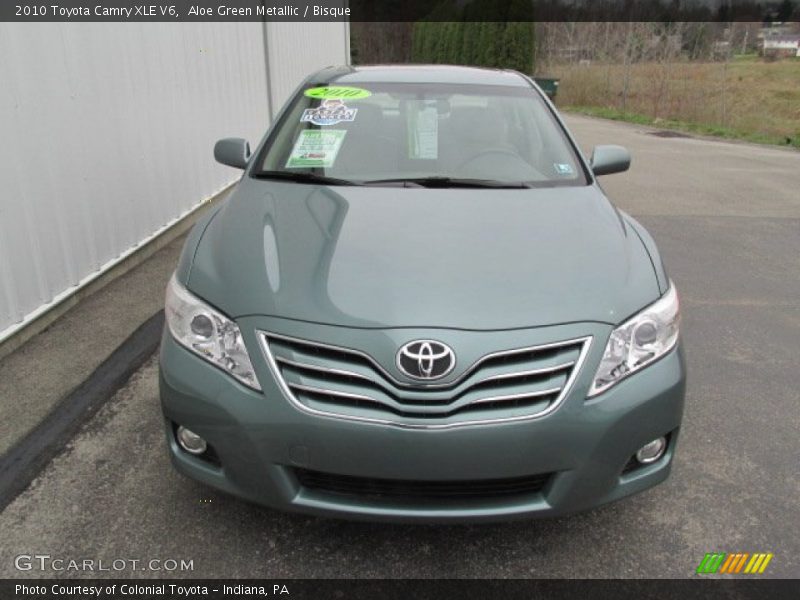 Aloe Green Metallic / Bisque 2010 Toyota Camry XLE V6