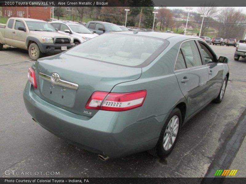 Aloe Green Metallic / Bisque 2010 Toyota Camry XLE V6