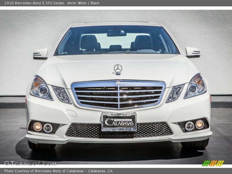 Arctic White / Black 2010 Mercedes-Benz E 350 Sedan