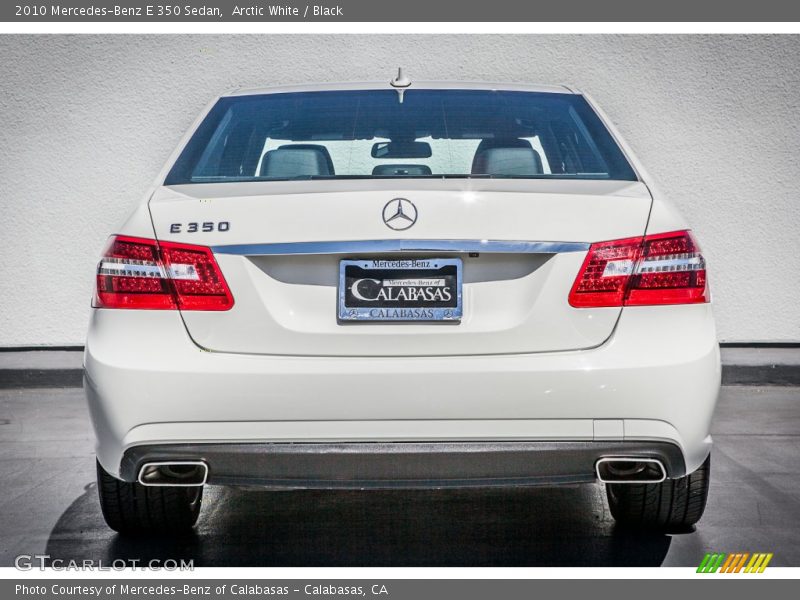 Arctic White / Black 2010 Mercedes-Benz E 350 Sedan