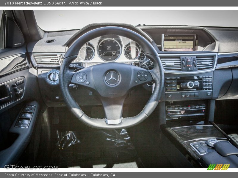 Arctic White / Black 2010 Mercedes-Benz E 350 Sedan