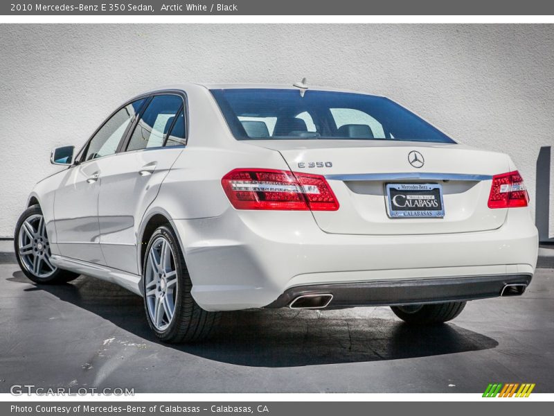 Arctic White / Black 2010 Mercedes-Benz E 350 Sedan