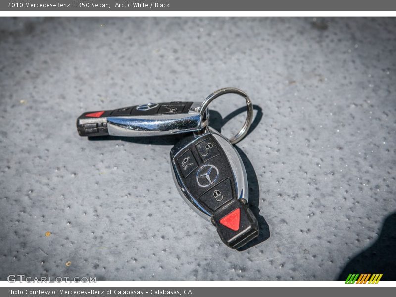 Arctic White / Black 2010 Mercedes-Benz E 350 Sedan