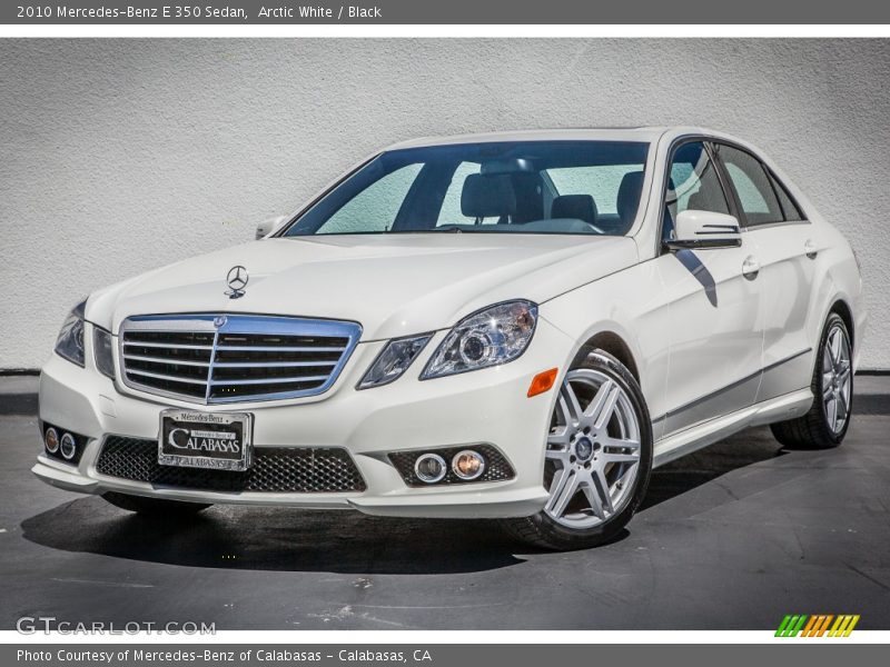 Arctic White / Black 2010 Mercedes-Benz E 350 Sedan