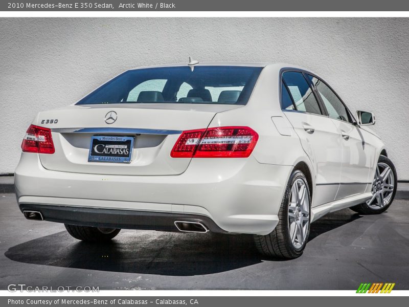 Arctic White / Black 2010 Mercedes-Benz E 350 Sedan