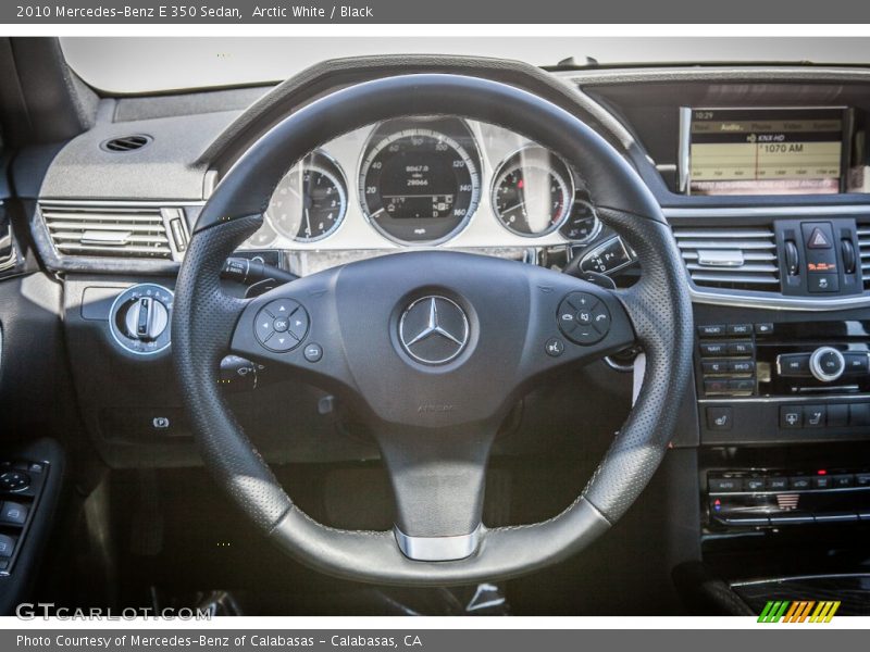Arctic White / Black 2010 Mercedes-Benz E 350 Sedan