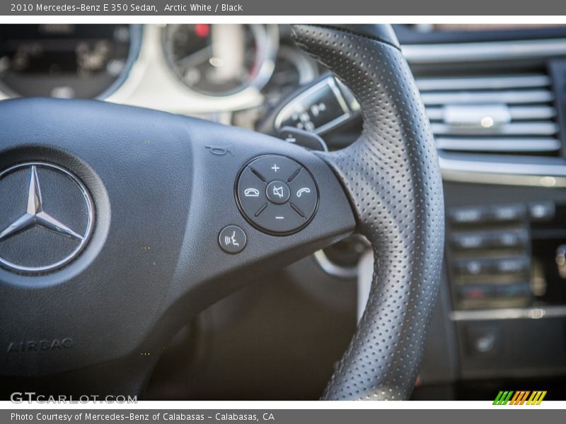 Arctic White / Black 2010 Mercedes-Benz E 350 Sedan