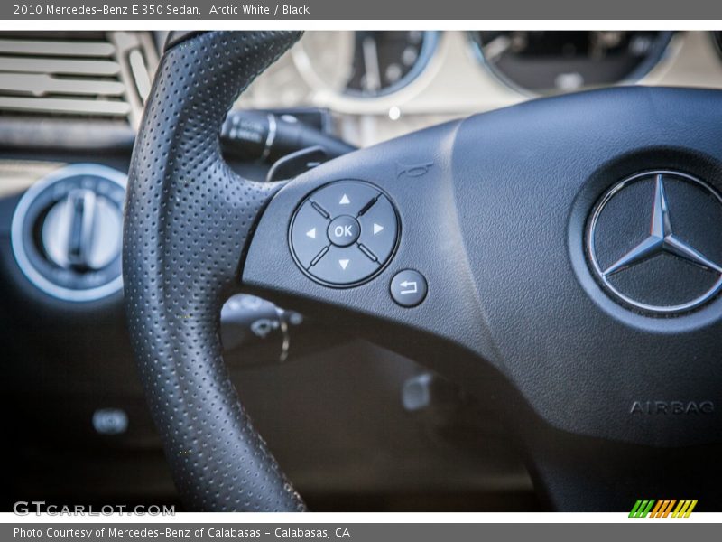 Arctic White / Black 2010 Mercedes-Benz E 350 Sedan