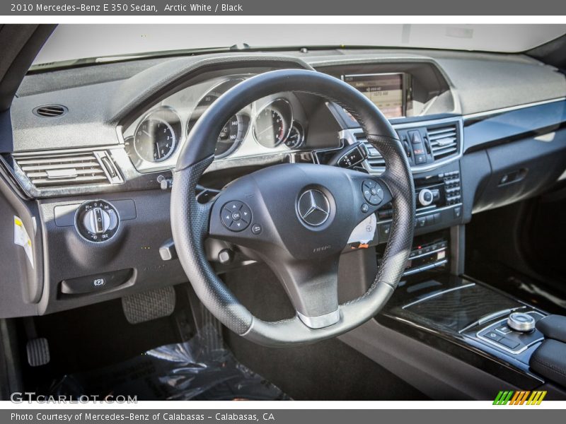 Arctic White / Black 2010 Mercedes-Benz E 350 Sedan