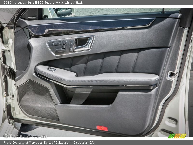 Arctic White / Black 2010 Mercedes-Benz E 350 Sedan
