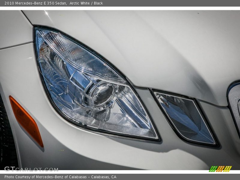 Arctic White / Black 2010 Mercedes-Benz E 350 Sedan