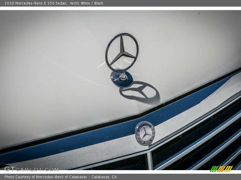 Arctic White / Black 2010 Mercedes-Benz E 350 Sedan