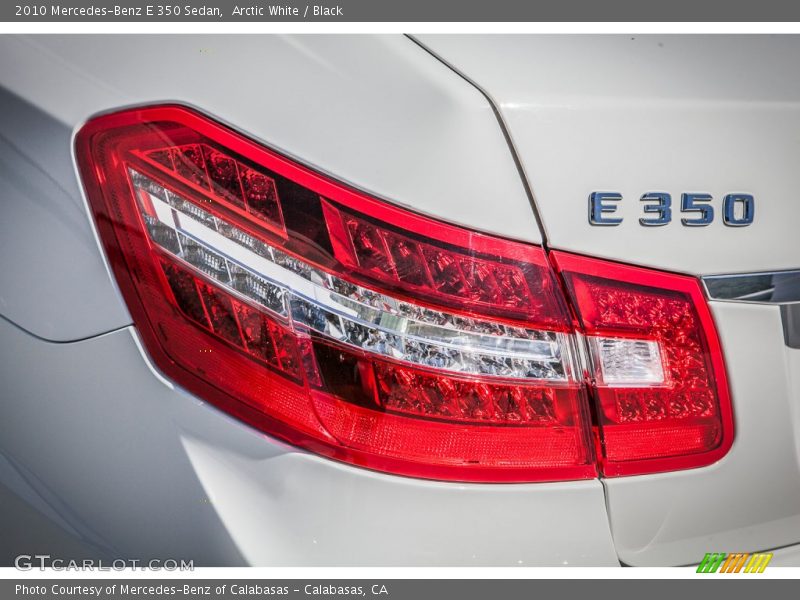 Arctic White / Black 2010 Mercedes-Benz E 350 Sedan