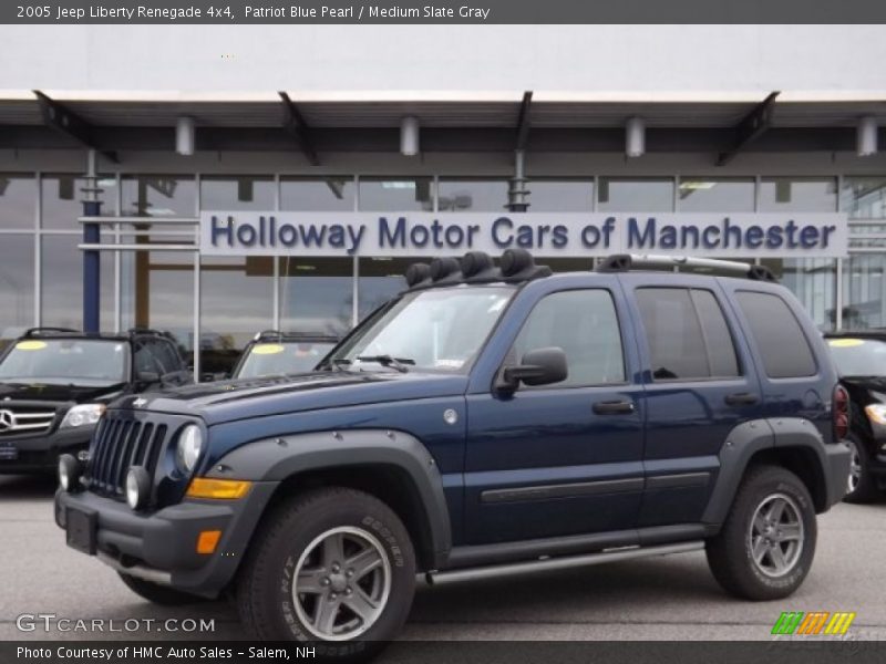 Patriot Blue Pearl / Medium Slate Gray 2005 Jeep Liberty Renegade 4x4