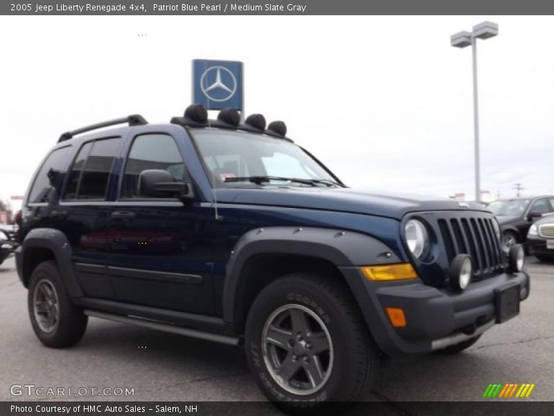Patriot Blue Pearl / Medium Slate Gray 2005 Jeep Liberty Renegade 4x4