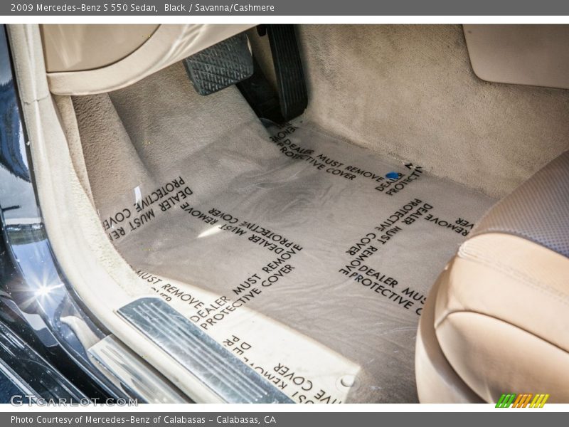 Black / Savanna/Cashmere 2009 Mercedes-Benz S 550 Sedan
