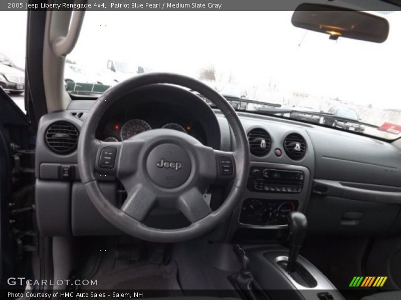 Patriot Blue Pearl / Medium Slate Gray 2005 Jeep Liberty Renegade 4x4