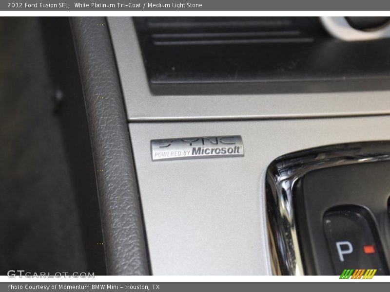 White Platinum Tri-Coat / Medium Light Stone 2012 Ford Fusion SEL