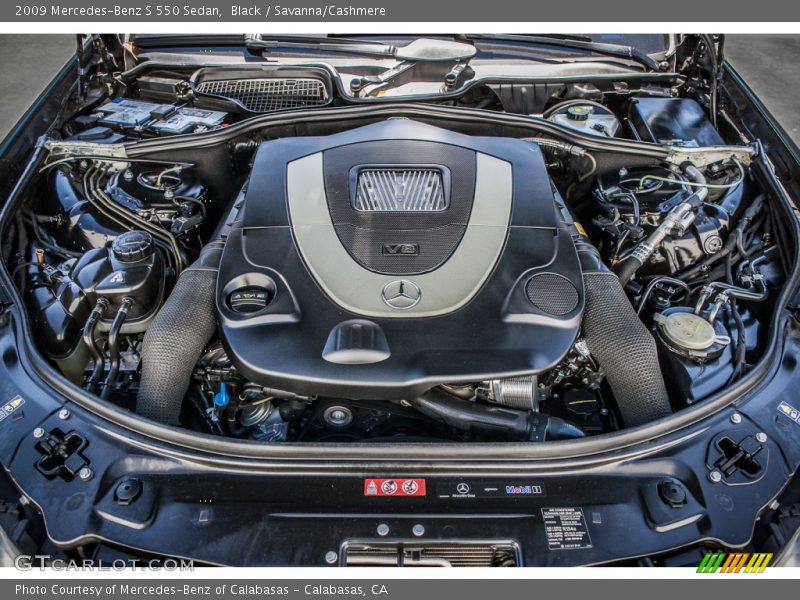 Black / Savanna/Cashmere 2009 Mercedes-Benz S 550 Sedan