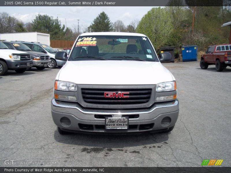 Summit White / Dark Pewter 2005 GMC Sierra 1500 Regular Cab