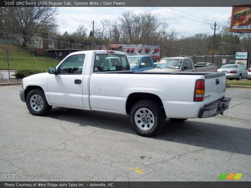 Summit White / Dark Pewter 2005 GMC Sierra 1500 Regular Cab