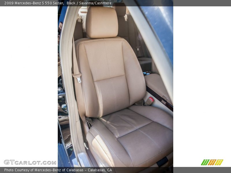 Black / Savanna/Cashmere 2009 Mercedes-Benz S 550 Sedan